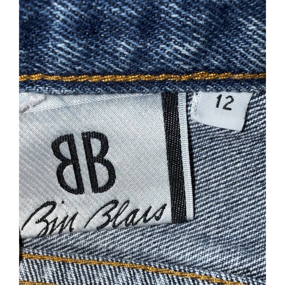 Bill Blass Jeans Womens 12 Blue Vintage High Waisted Tapered Leg 100% Cotton - Picture 6 of 6